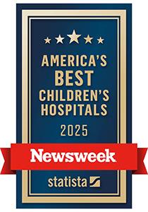 Newsweek logo for St. Christopher’s Hospital for Children being named to Newsweek’s “America’s Best Children’s Hospitals 2025” list
