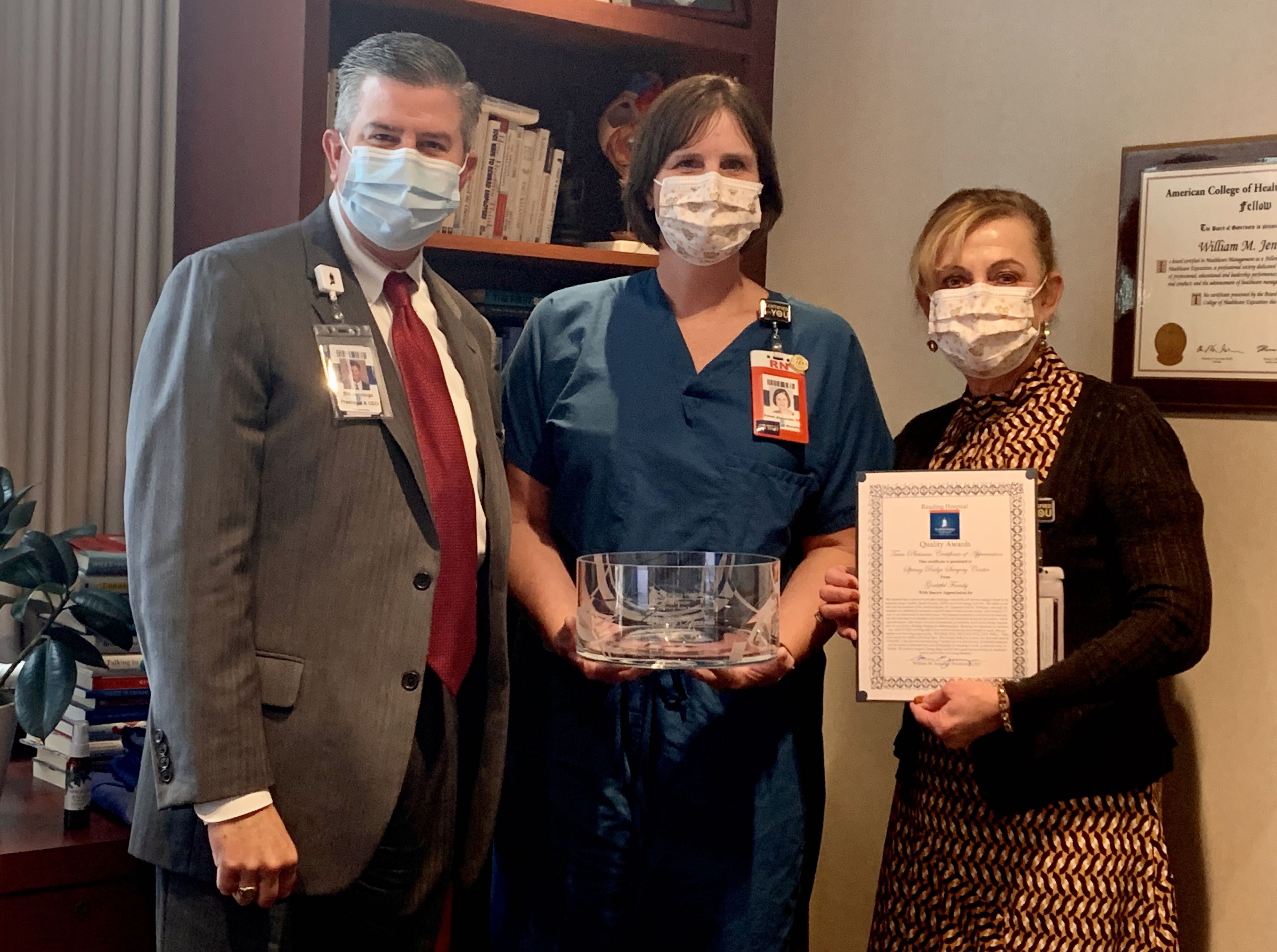 Reading Hospital Quality Award - October 2020