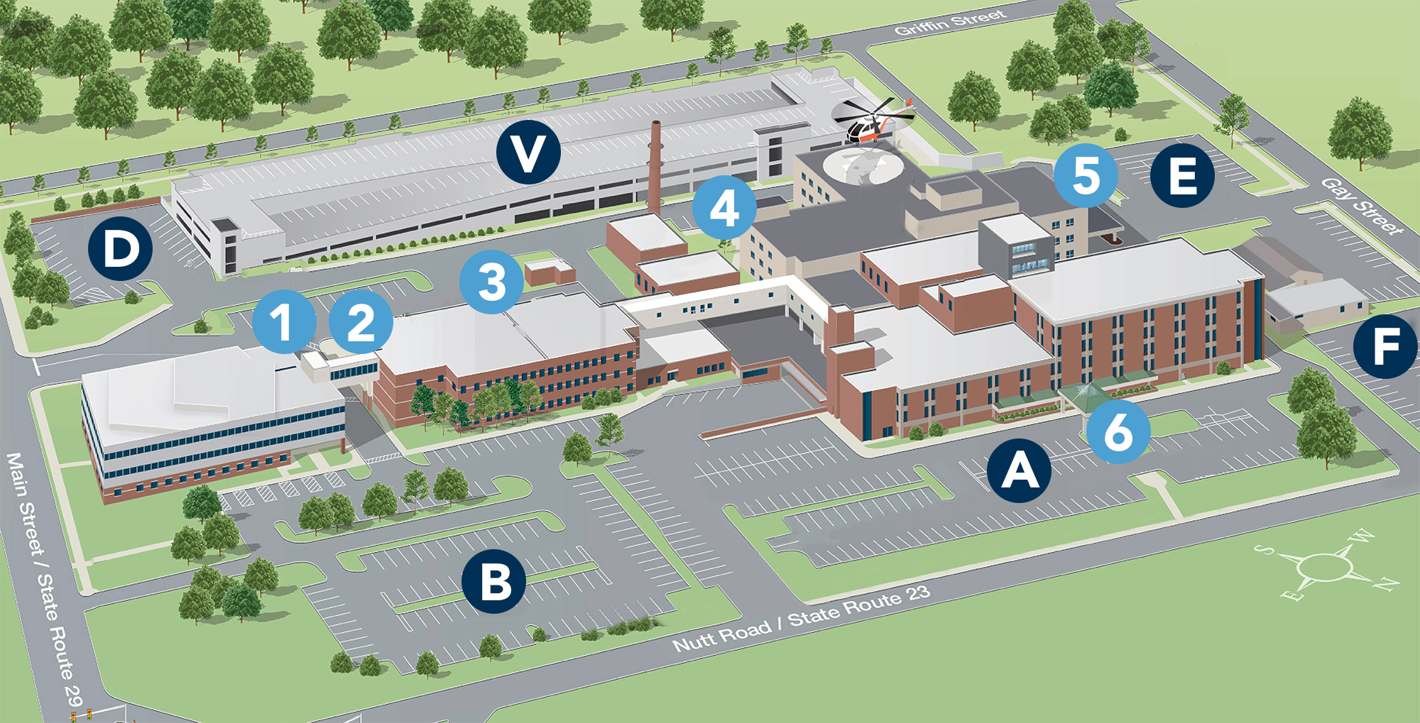 Phoenixville Hospital Campus Map
