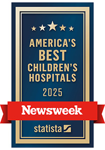 Newsweek logo for St. Christopher’s Hospital for Children being named to Newsweek’s “America’s Best Children’s Hospitals 2025” list